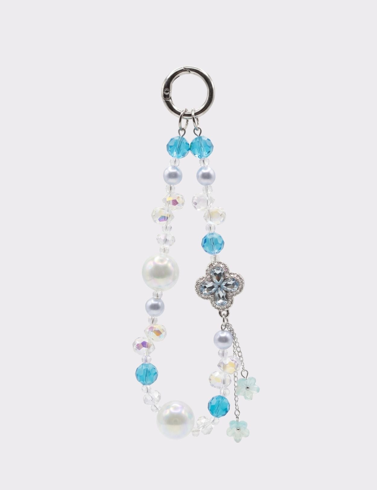 Bracelet Flower Pearl - Bleu