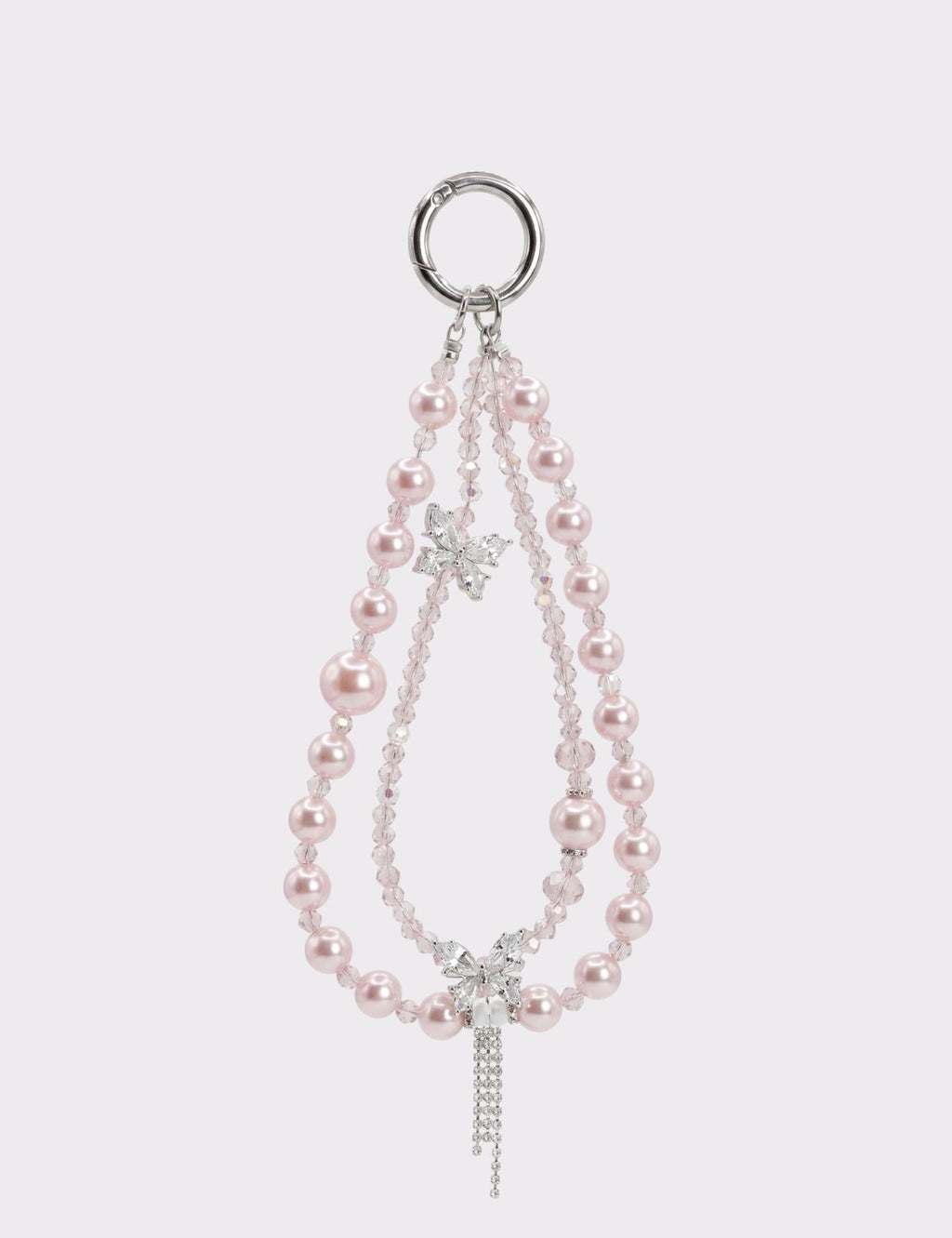 Bracelet Double Butterfly Pearl - Rose