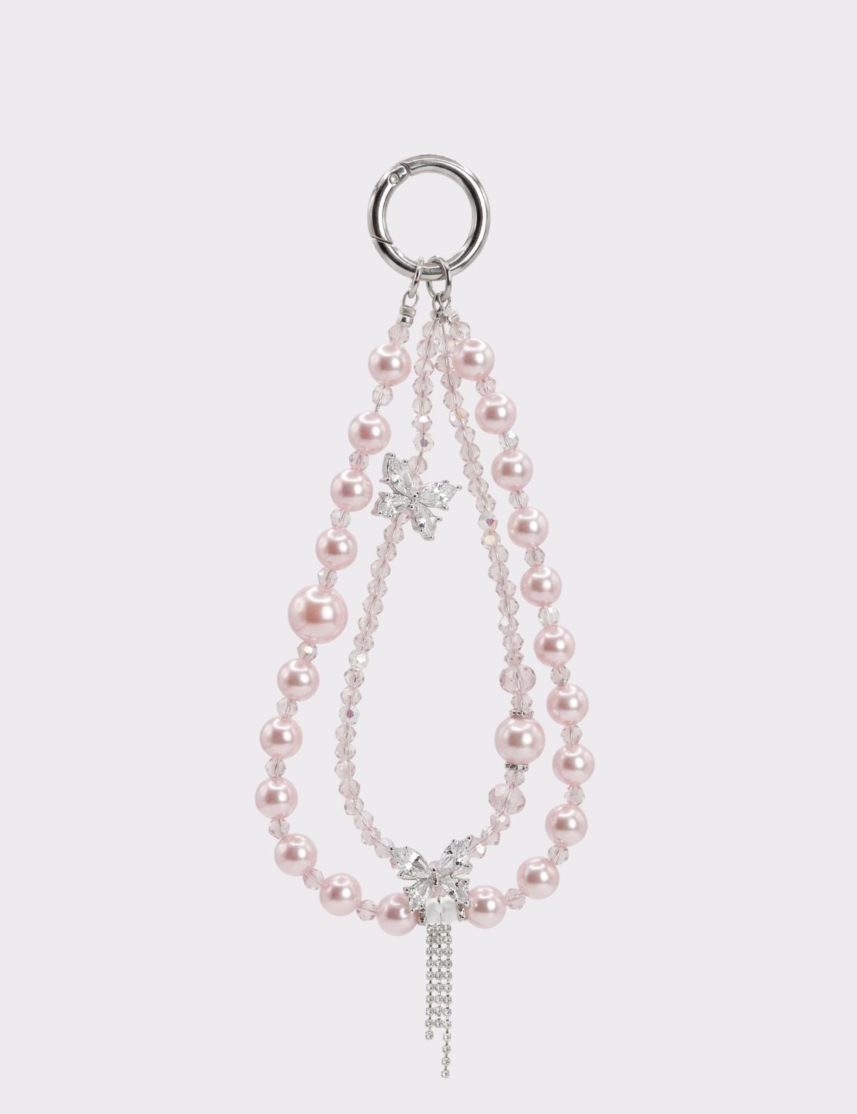 Bracelet Double Butterfly Pearl - Rose